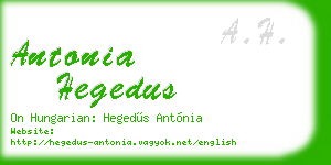 antonia hegedus business card