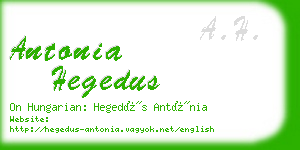 antonia hegedus business card